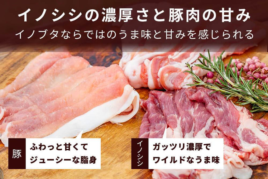 商品番号：418｜【焼肉用】兵庫県・嶋本さんの「いのぶた　バラ肉」スライス（300g）の商品画像5