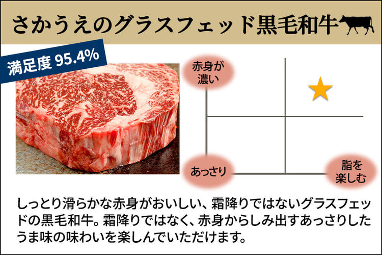 商品番号：119｜【塊肉】鹿児島県・さかうえの「グラスフェッド黒毛和牛　サーロイン肉」 ブロック（500g）の商品画像2