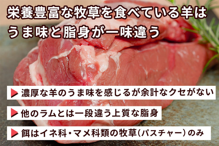 商品番号：146｜【塊肉】「パスチャーフェッドラム　CFOラック」ブロック（約500g）の商品画像2