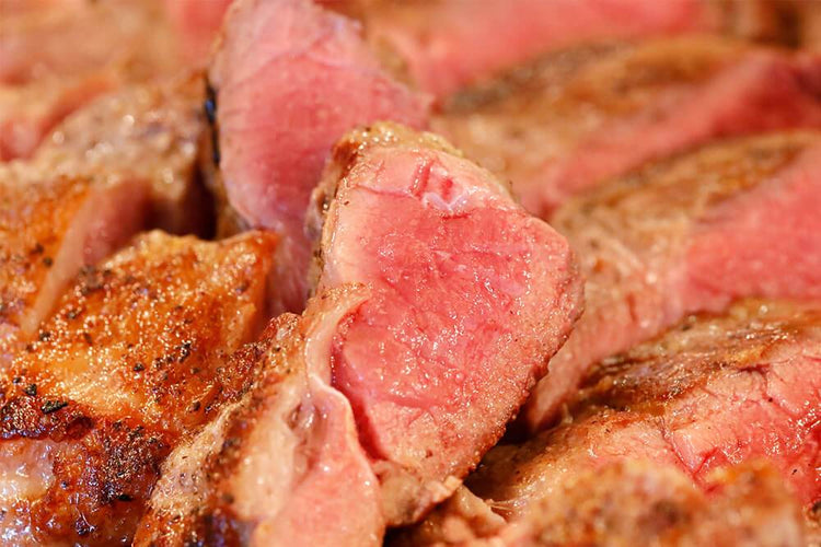 商品番号：762｜【ステーキ用】「ウェルシュラム　レッグ肉」スライス（2枚/260g）の商品画像5