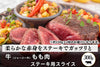 商品番号：650｜【フードロスセール】東京都・磯沼さんの「牛（ジャージー牛）　もも肉」ステーキ用スライス（300g）の商品画像1