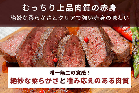 商品番号：448｜【塊肉】北海道の「函館エゾシカ　熟成ロース肉」ブロック（500g）の商品画像3
